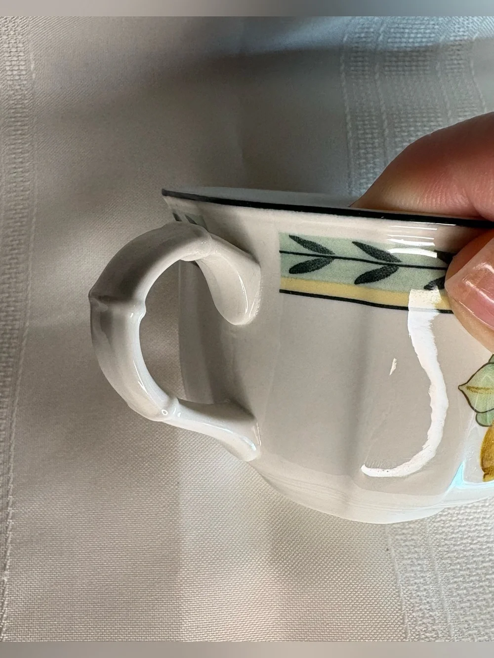 Villeroy & Boch French Garden Fleurence Teacup and Saucer Set of 4